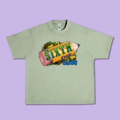 Sixth Grade Dude Urban Heavy Tee Designed By Ranaportraitstore