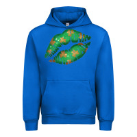 Cobalt St. Patricks Day Green Lips Urban Hoodie - Bettercallsaul