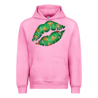 Fuchsia Pink St. Patricks Day Green Lips Urban Hoodie - Bettercallsaul
