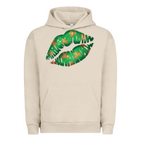 Pigment French Oak St. Patricks Day Green Lips Urban Hoodie - Bettercallsaul