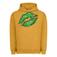 Pigment Peanut Butter St. Patricks Day Green Lips Urban Hoodie - Bettercallsaul
