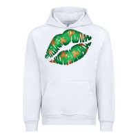White St. Patricks Day Green Lips Urban Hoodie - Bettercallsaul