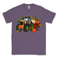 Lavender fall tractor with pumpkin Classic Tee - AdoDesignShop