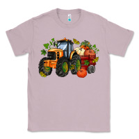 Lilac fall tractor with pumpkin Classic Tee - AdoDesignShop