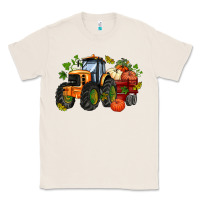 Natural fall tractor with pumpkin Classic Tee - AdoDesignShop