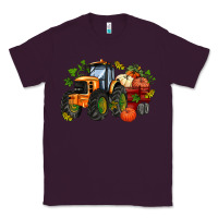 Plum fall tractor with pumpkin Classic Tee - AdoDesignShop