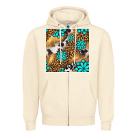 Sandshell western turquoise gemstone seamless pattern Zipper Hoodie - BundleAndBundleShop