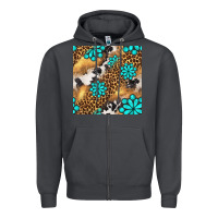 Smoke western turquoise gemstone seamless pattern Zipper Hoodie - BundleAndBundleShop