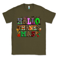 Army Green hallothanksmas Classic Tee - AdoDesignShop