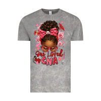 Cloud Rock one loved cna afro messy bun Vintage Tee - texasbilliewilder