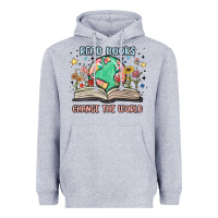 Heather Grey book lover Heavyweight Hoodie - MaliasSmallBusiness