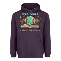 Plum book lover Heavyweight Hoodie - MaliasSmallBusiness