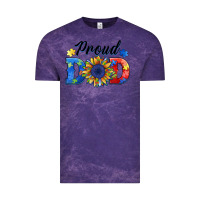 Cloud Purple proud dad autism Vintage Tee - BarkalooDesign
