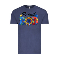 Vintage Denim proud dad autism Vintage Tee - BarkalooDesign