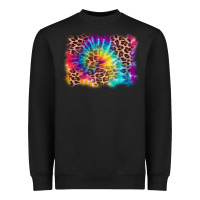 Black leopard tie dye background Heavyweight Sweatshirt - Zillion Design Studio