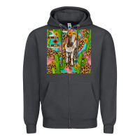 Smoke western boer goat seamless pattern Zipper Hoodie - BundleAndBundleShop