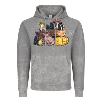 Cloud Rock farm animals wagon Vintage Hoodie - Zillion Design Studio