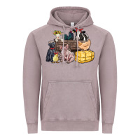 Vintage Zinc farm animals wagon Vintage Hoodie - Zillion Design Studio