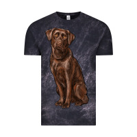 Cloud Black labrador retriever Vintage Tee - RanaPortraitStore