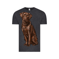 Vintage Black labrador retriever Vintage Tee - RanaPortraitStore
