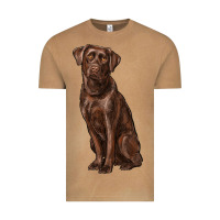 Vintage Camel labrador retriever Vintage Tee - RanaPortraitStore