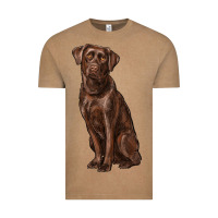 Vintage Coffee labrador retriever Vintage Tee - RanaPortraitStore