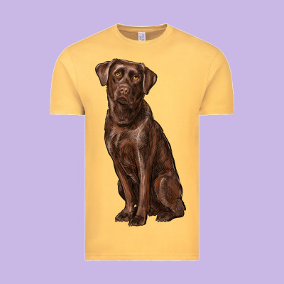 Labrador Retriever Vintage Tee Designed By Ranaportraitstore
