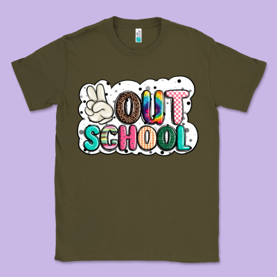 Peace Out School Classic Tee Designed By Jahusdesignshop