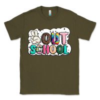 Army Green peace out school Classic Tee - JahusDesignShop