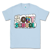 Dusty Blue peace out school Classic Tee - JahusDesignShop
