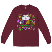 Burgundy picu mardi gras crew Long Sleeve Tee - AdoDesignShop