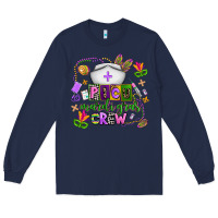Navy picu mardi gras crew Long Sleeve Tee - AdoDesignShop