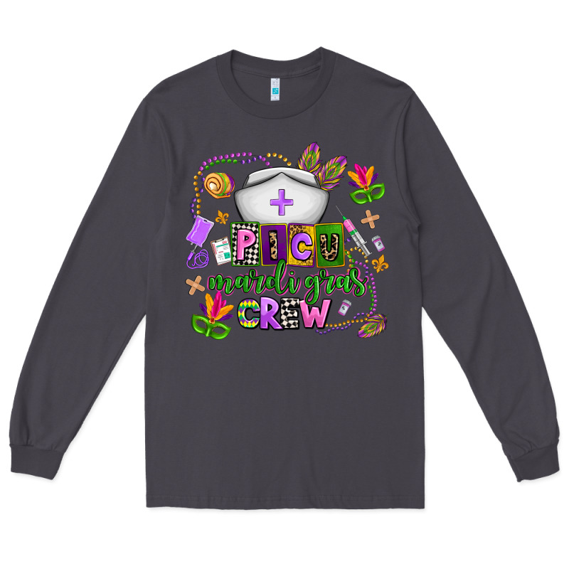 Picu Mardi Gras Crew Long Sleeve Tee by AdoDesignShop | Teevron
