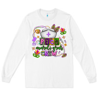 White picu mardi gras crew Long Sleeve Tee - AdoDesignShop