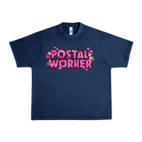 Navy Breast Cancer Postal Worker Urban Heavy Tee - texasbilliewilder