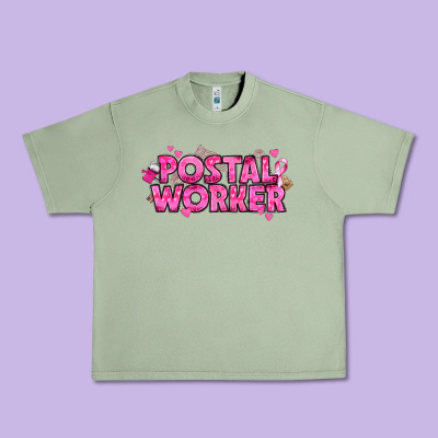 Breast Cancer Postal Worker Urban Heavy Tee Designed By Texasbilliewilder