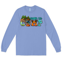 Colony Blue born to camp with guitar Long Sleeve Tee - AdoDesignShop