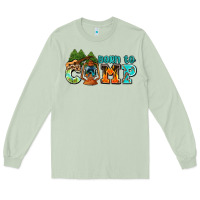 Matcha born to camp with guitar Long Sleeve Tee - AdoDesignShop