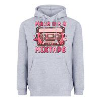 Heather Grey make me a mixtape Heavyweight Hoodie - MaliasSmallBusiness