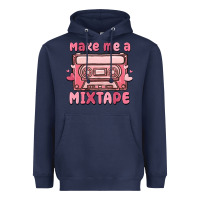 Navy make me a mixtape Heavyweight Hoodie - MaliasSmallBusiness
