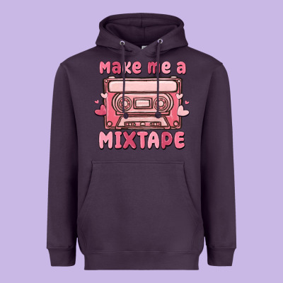 Make Me A Mixtape Heavyweight Hoodie Designed By Maliassmallbusiness