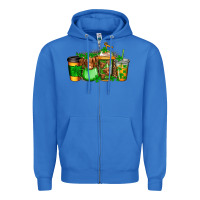 True Royal longhaired cow st patricks coffee Zipper Hoodie - Jasminsmagicworld