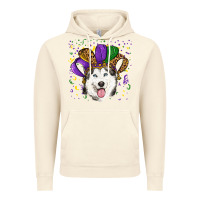 Vintage Artic Mardi gras hat husky Vintage Hoodie - RanaPortraitStore