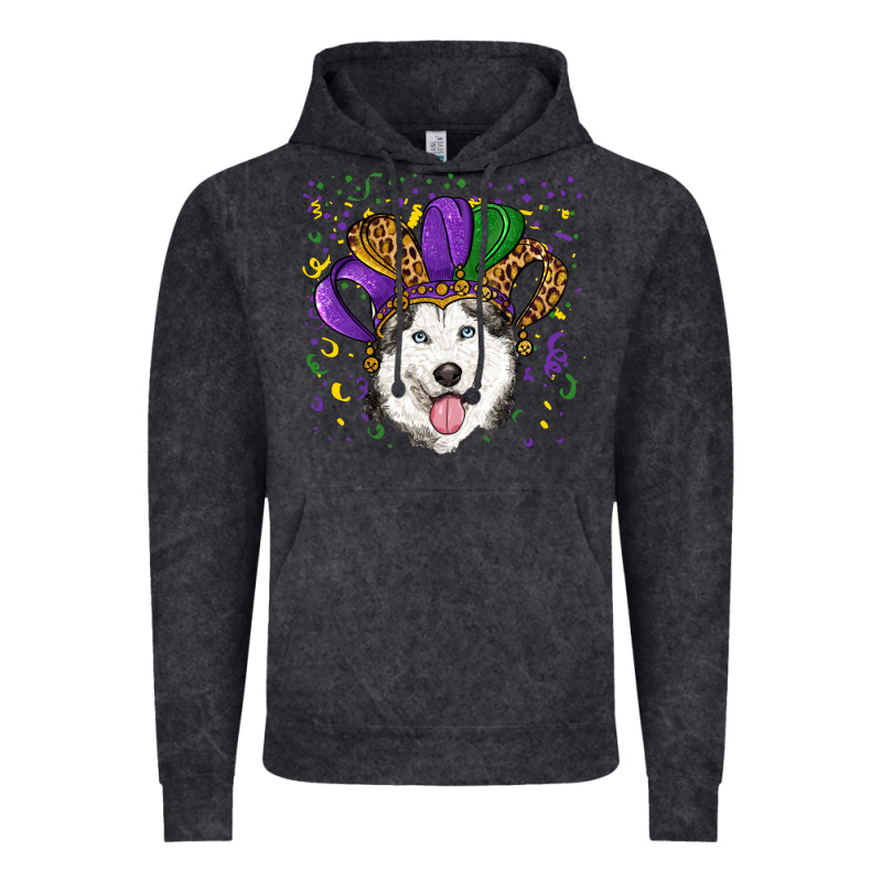 Mardi Gras Hat Husky Vintage Hoodie by RanaPortraitStore | Teevron
