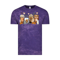 Cloud Purple latte coffee cups Vintage Tee - Zillion Design Studio