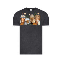 Vintage Black latte coffee cups Vintage Tee - Zillion Design Studio