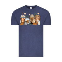 Vintage Denim latte coffee cups Vintage Tee - Zillion Design Studio