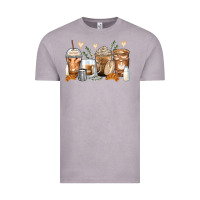 Vintage Zinc latte coffee cups Vintage Tee - Zillion Design Studio