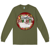 Army Green custom name santas favorite nurse Long Sleeve Tee - AdoDesignShop