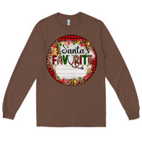 Chestnut custom name santas favorite nurse Long Sleeve Tee - AdoDesignShop